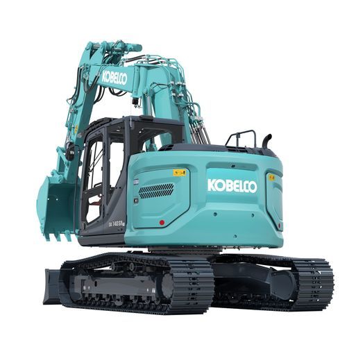 Mittelgroßer Bagger - SK140SRLC-7 Side Drain - Kobelco Cranes Co., Ltd. - auf Raupen / Diesel / für Baustellen