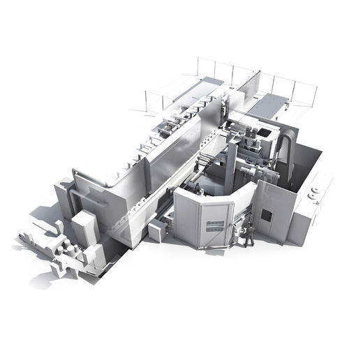 CNC-Bearbeitungszentrum / 5-Achs - Scharmann ECOFORCE Ti 9 / Ti 13 - Starrag - vertikal / 2 Spindeln / HSK-A 100