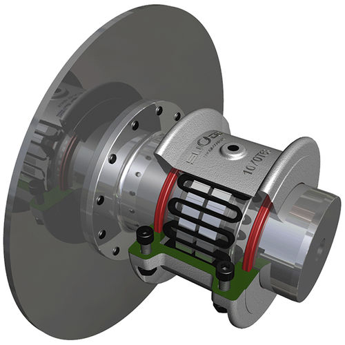 Gitterkupplung - 1020-1160 T63 - ZHENJIANG SUODA COUPLING CO.,LTD. - mit Bremsscheibe / Pin und Buchse
