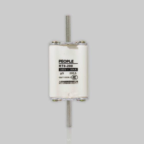 Flachstecker-Sicherung - RT0  - PEOPLE ELE. APPLIANCE GROUP CO., LTD. - Keramikrohr / Kurzschlussschutz / Leistung