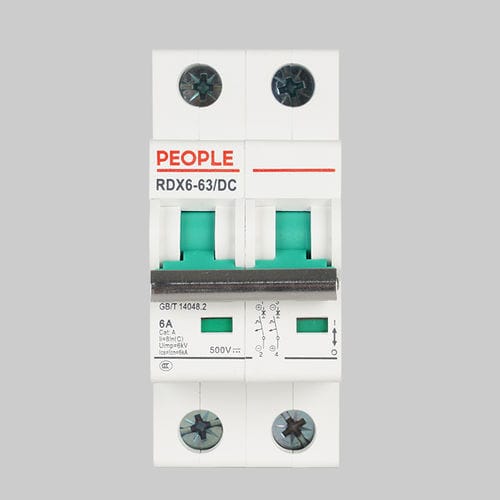 Thermisch-magnetischer Schutzschalter - RDX6-63DC  - PEOPLE ELE. APPLIANCE GROUP CO., LTD. - DC / Überlast / Kurzschluss
