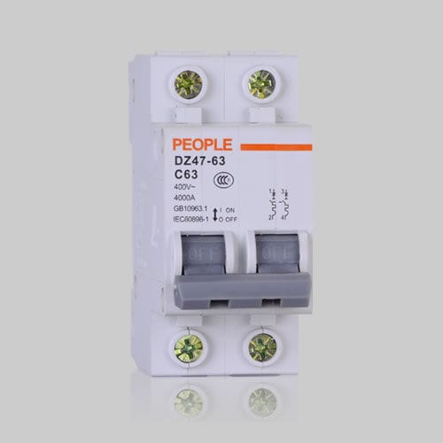 Thermisch-magnetischer Schutzschalter - DZ47-63  - PEOPLE ELE. APPLIANCE GROUP CO., LTD. - Unterspannung / AC / Kurzschluss