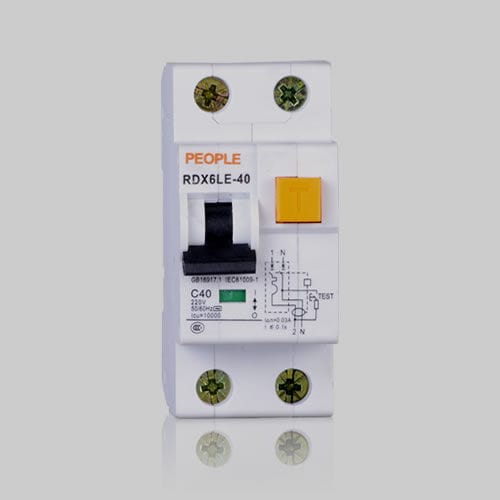Fehlerstrom-Fehlerstromschutzschalter - RDX6LE series - PEOPLE ELE. APPLIANCE GROUP CO., LTD. - modular