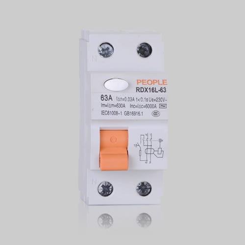 Fehlerstrom-Fehlerstromschutzschalter - RDX16LE series - PEOPLE ELE. APPLIANCE GROUP CO., LTD. - modular