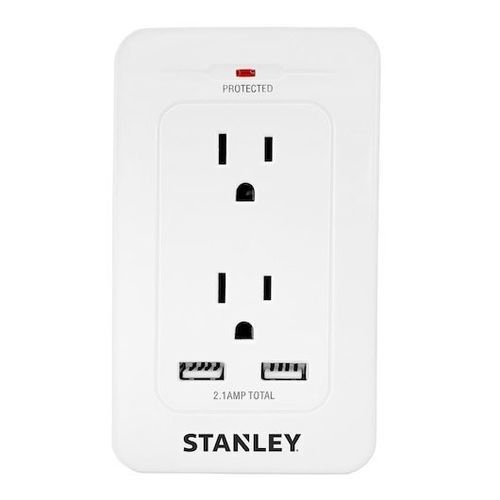 Überspannungsschutz-Steckdosenleiste - SurgePro USB - Stanley Tools - mit Kontrollleuchte / USB / mit 2 Steckdosen
