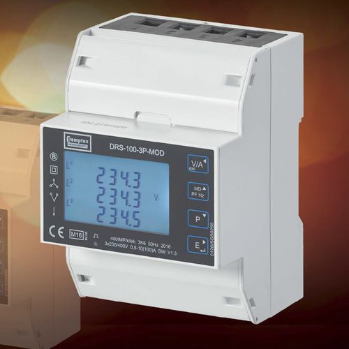 Drehstromzähler - DRS-100-3P  - Crompton Instruments - für DIN-Schiene / Multifunktion