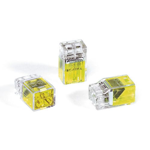 Klemmenblock auf DIN-Schiene - HECP-2-PC-CL/YE - HellermannTyton - Federdruck / Push-in