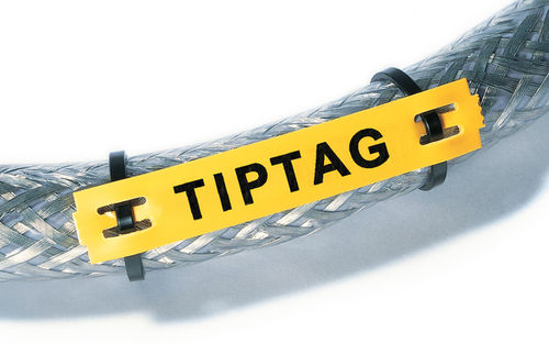 Kennzeichnungsetikett - TIPTAG15X65WH-PO-WH - HellermannTyton - Polyolefin / für Kabel