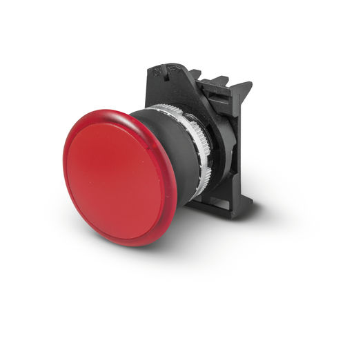Pilzdrucktaster - PPFL1M4NBL - Fungo d'emergenza momentaneo lum. ø40 IP65 - BL - Giovenzana International B.V. - Notausschalter