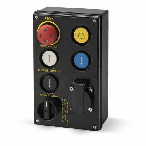 Handbediengerät mit 6 Tasten - GM412 BLACK - Giovenzana International B.V. - IP54 / für Aufzug
