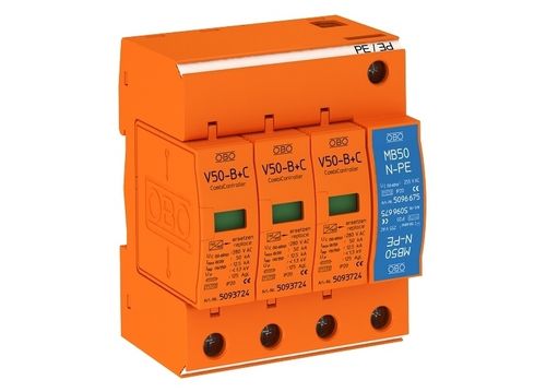 Überspannungsableiter Typ 1 - V 50-B series  - OBO Bettermann - für DIN-Schiene