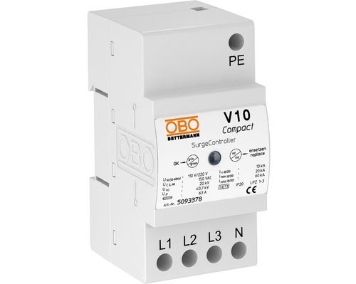 Überspannungsableiter Typ 2 - V10 series    - OBO Bettermann - kompakt / für DIN-Schiene