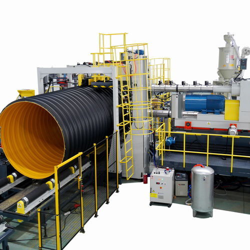 Mehrschicht-Extrusionsanlage - SRPE 2400 - Goldstone Orient New Material Technology - Rohr / für Wellrohre / für PE