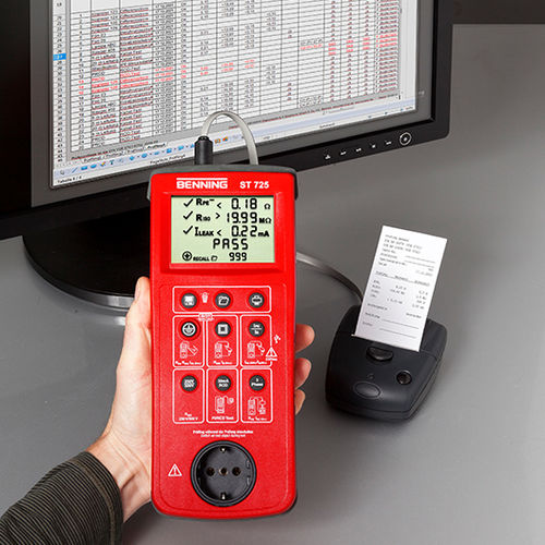 Widerstandstester - ST 725 - Benning - für Elektrogeräte / tragbar / automatisch