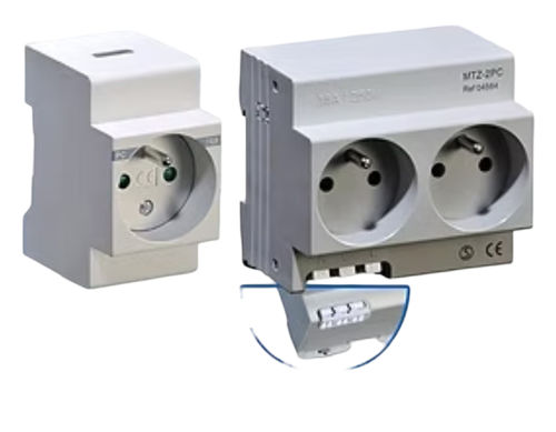 Einbausteckdose - MTZ-2PC - DIGITAL ELECTRIC - DIN-Schiene / 5-polig / Industrie