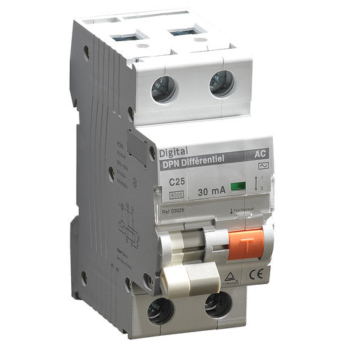 Differentialschutzschalter - DIGITAL ELECTRIC - thermisch-magnetischer / AC / DIN-Schiene