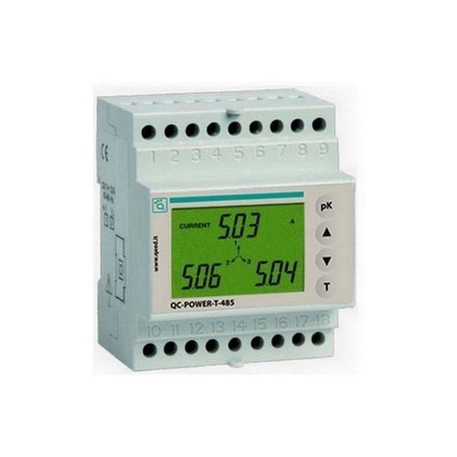Drehstromzähler - QC-POWER-T-485 - qeed - für DIN-Schiene / RS-485 / mit LCD-Display