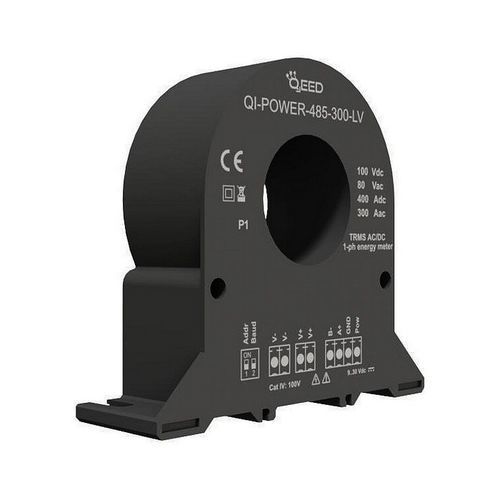Einphasiger elektrischer Energiezähler - QI-POWER-485-300-LV - qeed - für DIN-Schiene / RS-485