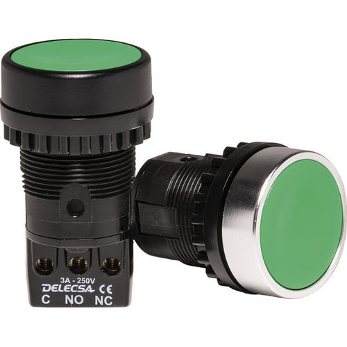 Federdruck-Drucktaster - D-4010 - DELECSA - feuchtebeständig / robust / robust