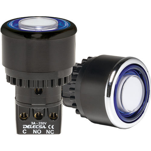 Federdruck-Drucktaster - D-4704 - DELECSA - feuchtebeständig / robust / IP55