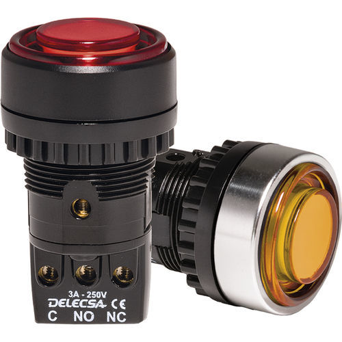Federdruck-Drucktaster - D-4712 - DELECSA - feuchtebeständig / robust / IP55