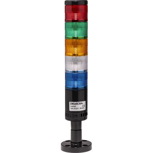 LED-Signalsäule - D-8052 - DELECSA - permanent / Blink / 5-Farben