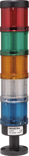LED-Signalsäule - D-8075 - DELECSA - Permanent / Blink / 5-Farben