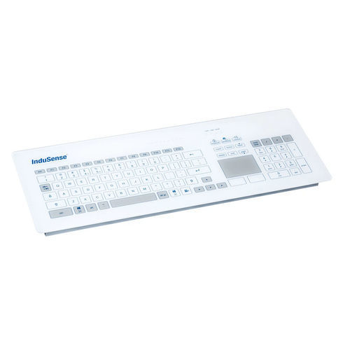 Wasserbeständige Tastatur - TKR-103-TOUCH-ADH - GETT Gerätetechnik GmbH - einbaufähig / kapazitiv / mit FN-Taste