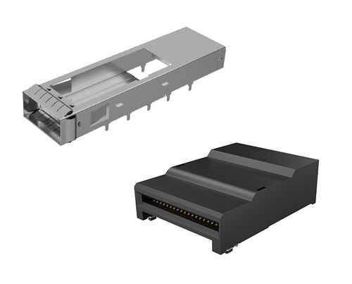 Datensteckverbinder - FCI - PCB / QSFP-DD / geschweißt