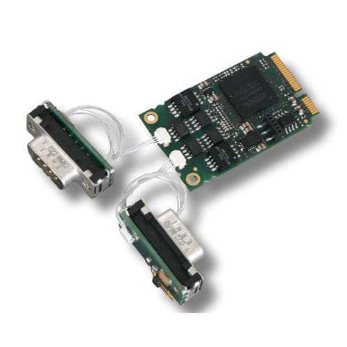 Schnittstellen-Kommunikationskarte / Mini-PCIe - CAN-PCIeMini/402-2-FD - esd electronics gmbh - FPGA / CANopen / CAN