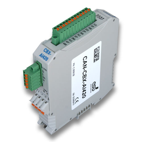 Analoges E/A-Modul - CAN-CBX-AI420 - esd electronics gmbh - CANopen / CAN-Bus / 4 Analogeingänge
