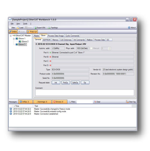 Überwachungssoftware - EtherCAT Workbench - esd electronics gmbh - Netzwerkmanagement und -konfiguration / Entwicklung / Diagnose