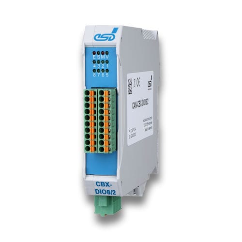 CANopen-Schnittstellenmodul - CAN-CBX-DIO8/2 - esd electronics gmbh - 8 Kanäle / für DIN-Schiene