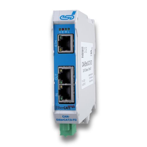 Gateway für Kommunikation - CAN-EtherCAT/2-FD - esd electronics gmbh - Industrie / Ethernet / CANbus
