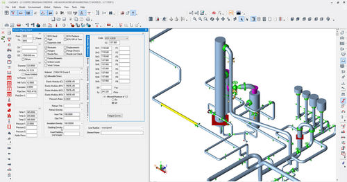 Analysesoftware - CAESAR II® - Hexagon PPM - für dynamische Analyse / Entwicklung / CAD