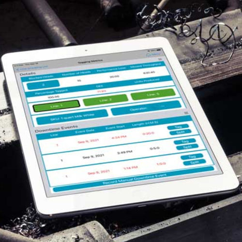 ERP-Software - Downtime Tagging - Hexagon PPM - OEE / Maschinen / Druck