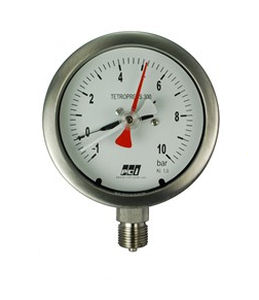 Manometer mit Zifferblatt-Anzeige - TP300 + MAX - PCI INSTRUMENTS LTD - Gewinde / Rohrfeder / Vakuum