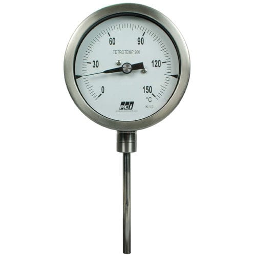 Thermometer / Gasdruck mit Fernleitung - TT200 - PCI INSTRUMENTS LTD - analog / mit Zifferblatt-Anzeige / Tauchfühler
