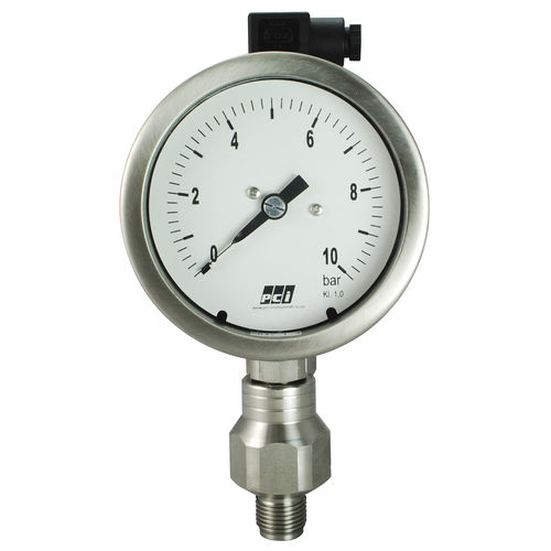 Manometer mit Zifferblatt-Anzeige - TR200 - PCI INSTRUMENTS LTD - Gewinde / Edelstahl / Membran