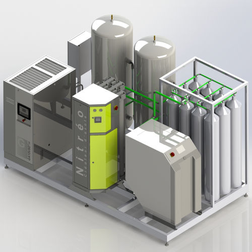 Rein-Stickstoffgenerator - Skid - AIRTECH & OENOMECA - ultrarein / für hochreine Anwendungen / Inert