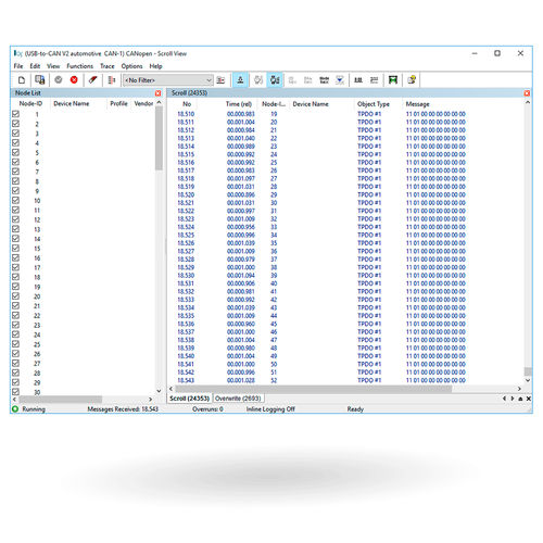 Analysesoftware - CANopen Module - IXXAT Automation - Statistik / für Test / Netzwerkmanagement und -konfiguration
