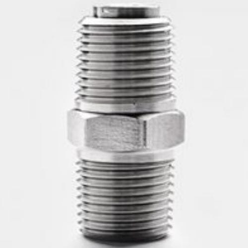 Edelstahlnippel - 3506 - PUSHNA INTERNATIONAL - Gewinde / sechseckig / NPT