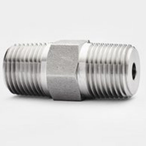 Edelstahlnippel - PHX4/6NL - PUSHNA INTERNATIONAL - Gewinde / sechseckig / NPT
