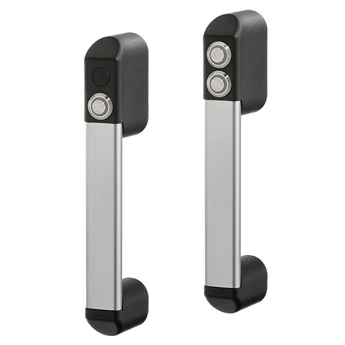 Funktionsgriff - FG18-01, FG18-02 - Rohde AG - Aluminium / mit Drucktaster / mit elektrischer Schaltfunktion