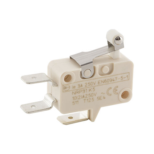Einpoliger Mikroschalter - NR P Series - Electrica s.r.l. - mit Rollenhebel / AC / Miniatur