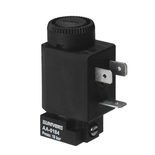 Pneumatik-Wegeventil / mit Klappe - AA series - UNIVER Group - mit elektrischer Bedienung / 3/2-Wege / 2/2