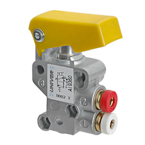 Pneumatik-Wegeventil / Schieber - AI-JET series - UNIVER Group - mit manueller Bedienung / mechanisch betätigt / 3/2-Wege