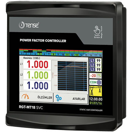 Digitaler Leistungsfaktorregler - RGT-MT18 SVC - Tense Electronic
