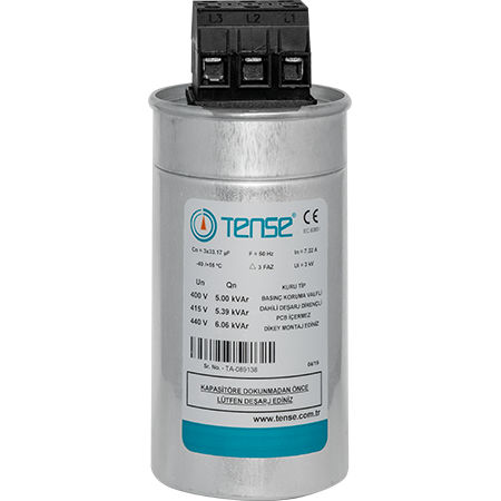 Polypropylenfolie-Kondensator - TTK series - Tense Electronic - Aluminium / zylindrisch / PFC
