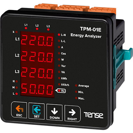 Analysator / Netz AC - TPM-01E - Tense Electronic - Leistung / Spannung / Leistungsfaktor